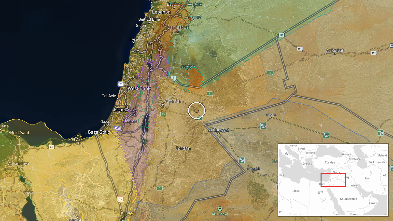 Muwaffaq Salti Air Base, Zarqa, Jordan — Air Defense location map
