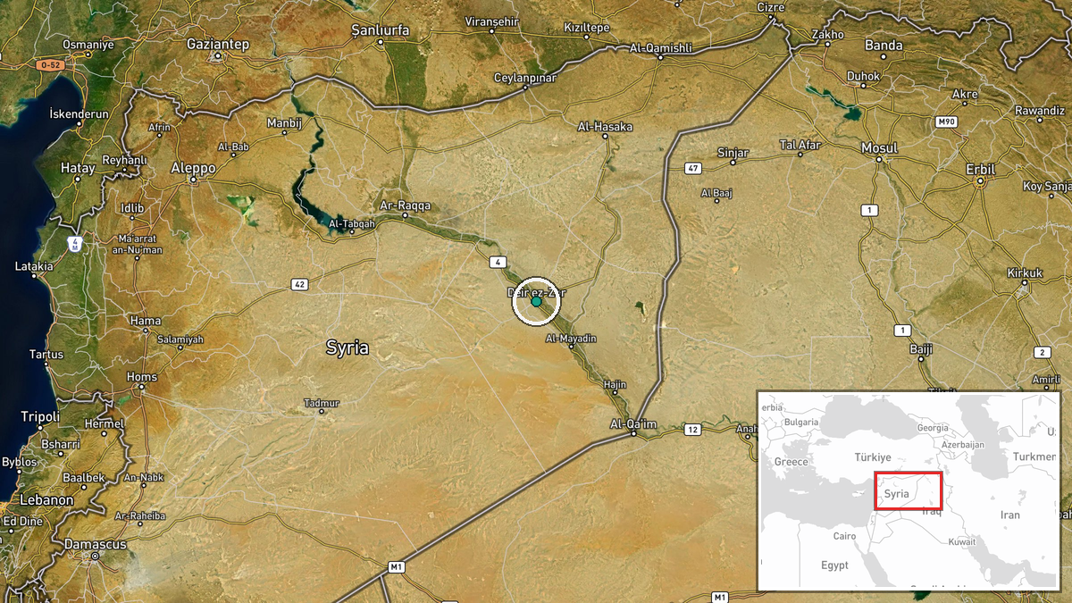 Deir ez-Zor, Deir ez-Zor Governorate, Syria — Humanitarian Aid location map