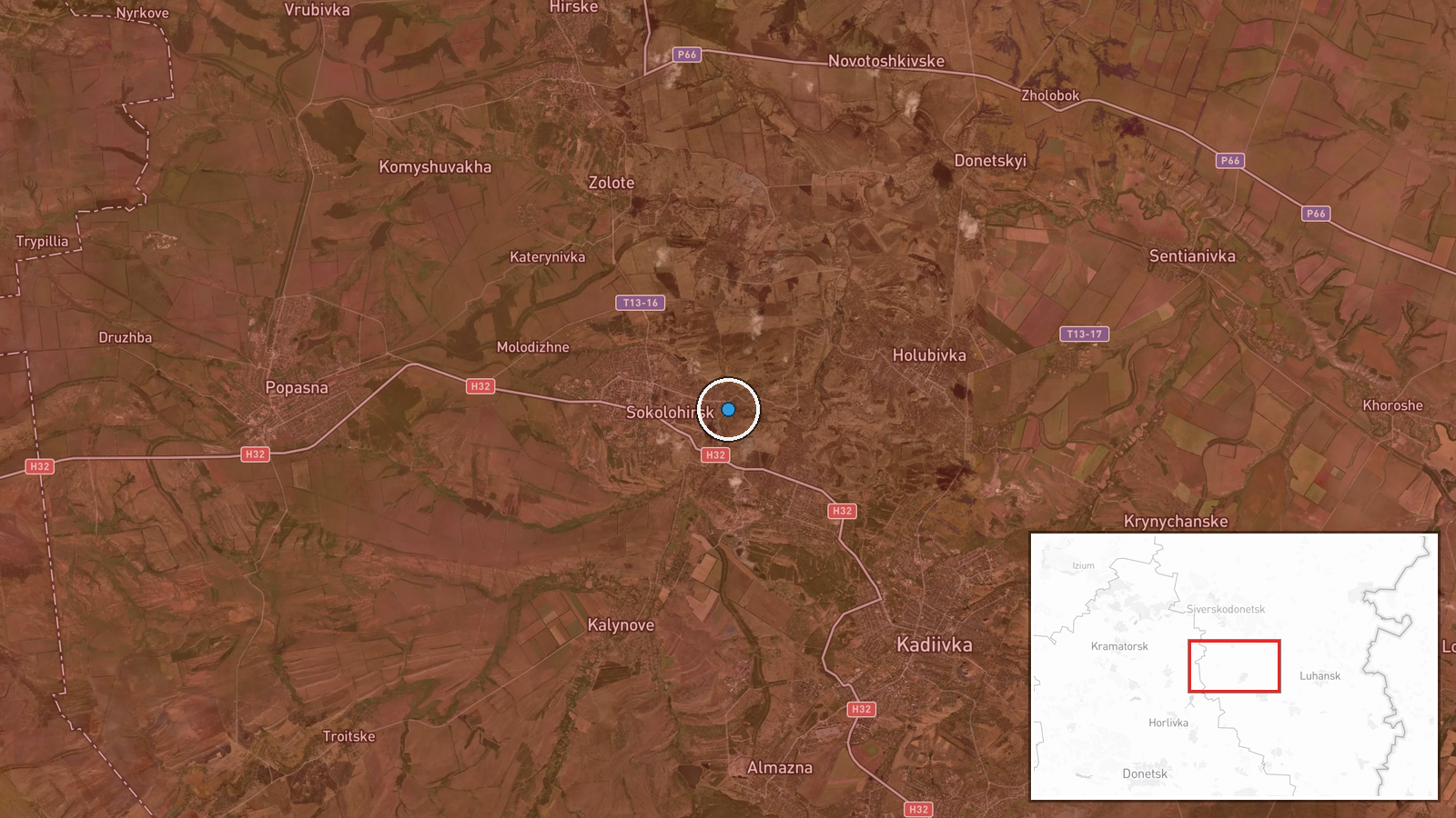 Sorokove, Luhansk Oblast, Ukraine — UAS Strike location map
