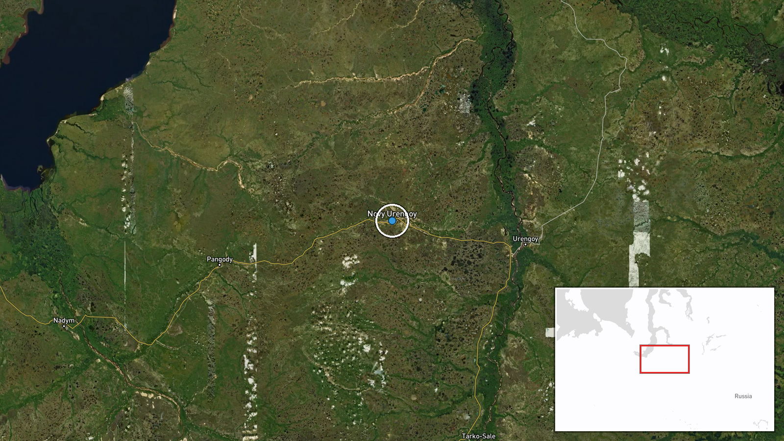 Novy Urengoy, Yamalo-Nenets Autonomous Okrug, Russia — Ballistic Missile location map