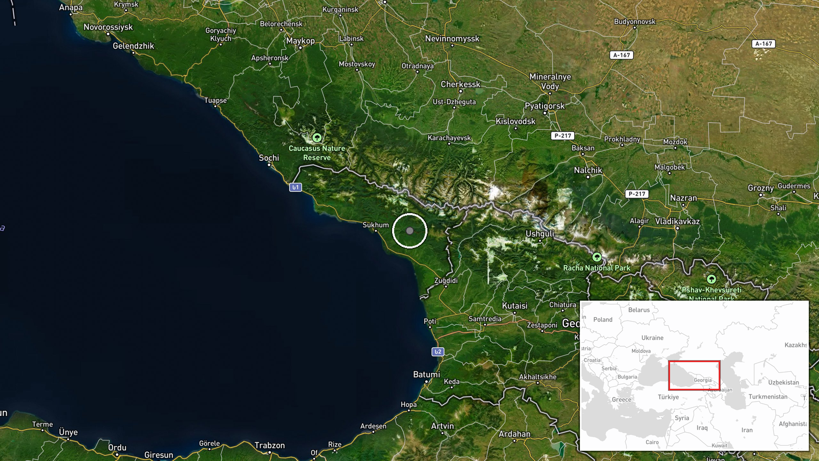 Sukhumi, Abkhazia — Cargo Ship location map
