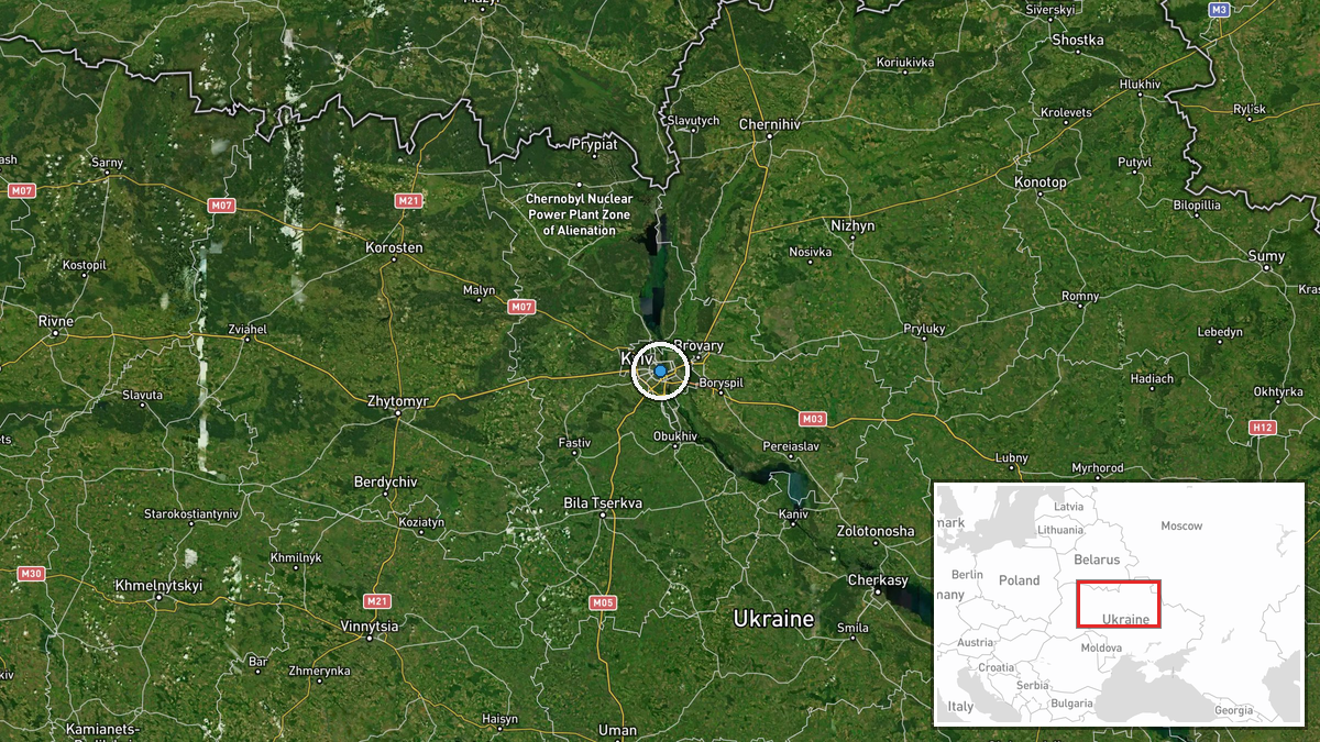 Kyiv, Ukraine — Air Defense location map