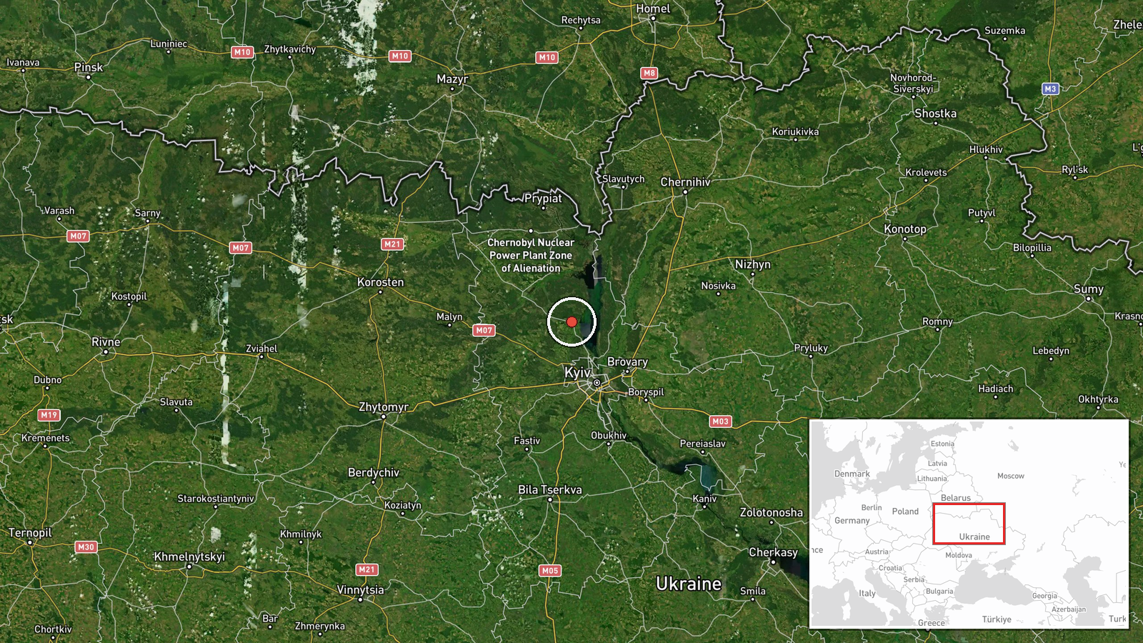 Dimer, Kyiv Oblast, Ukraine — Drone Transit location map