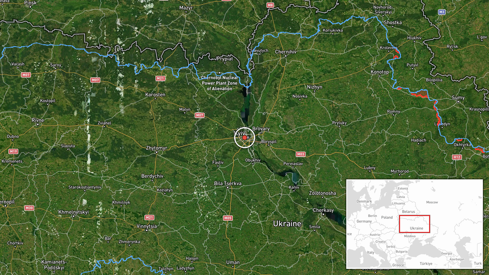 Holosiyivskyi District, Kyiv, Ukraine — Drone Transit location map