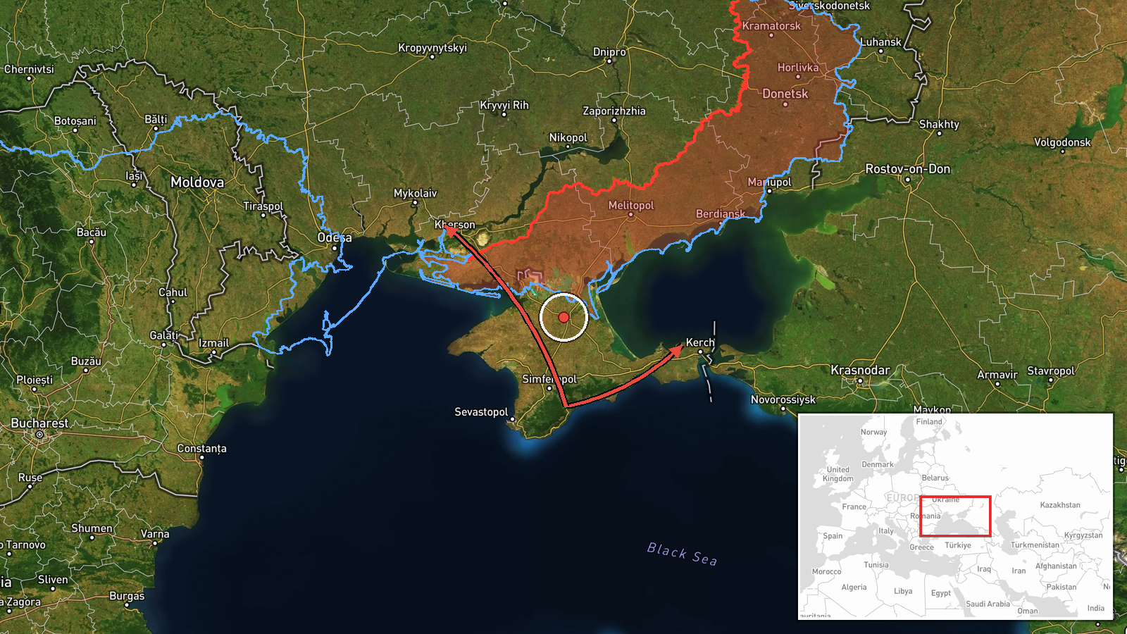 Crimea, Russian Federation — Deployment location map