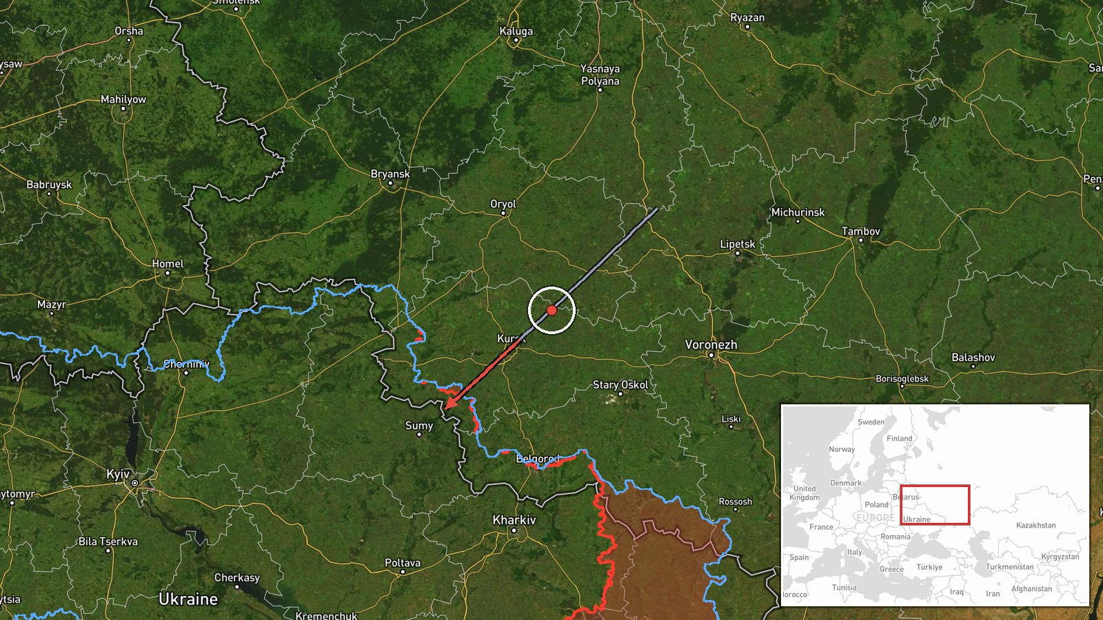 Sumy Oblast, Ukraine — Drone Transit location map