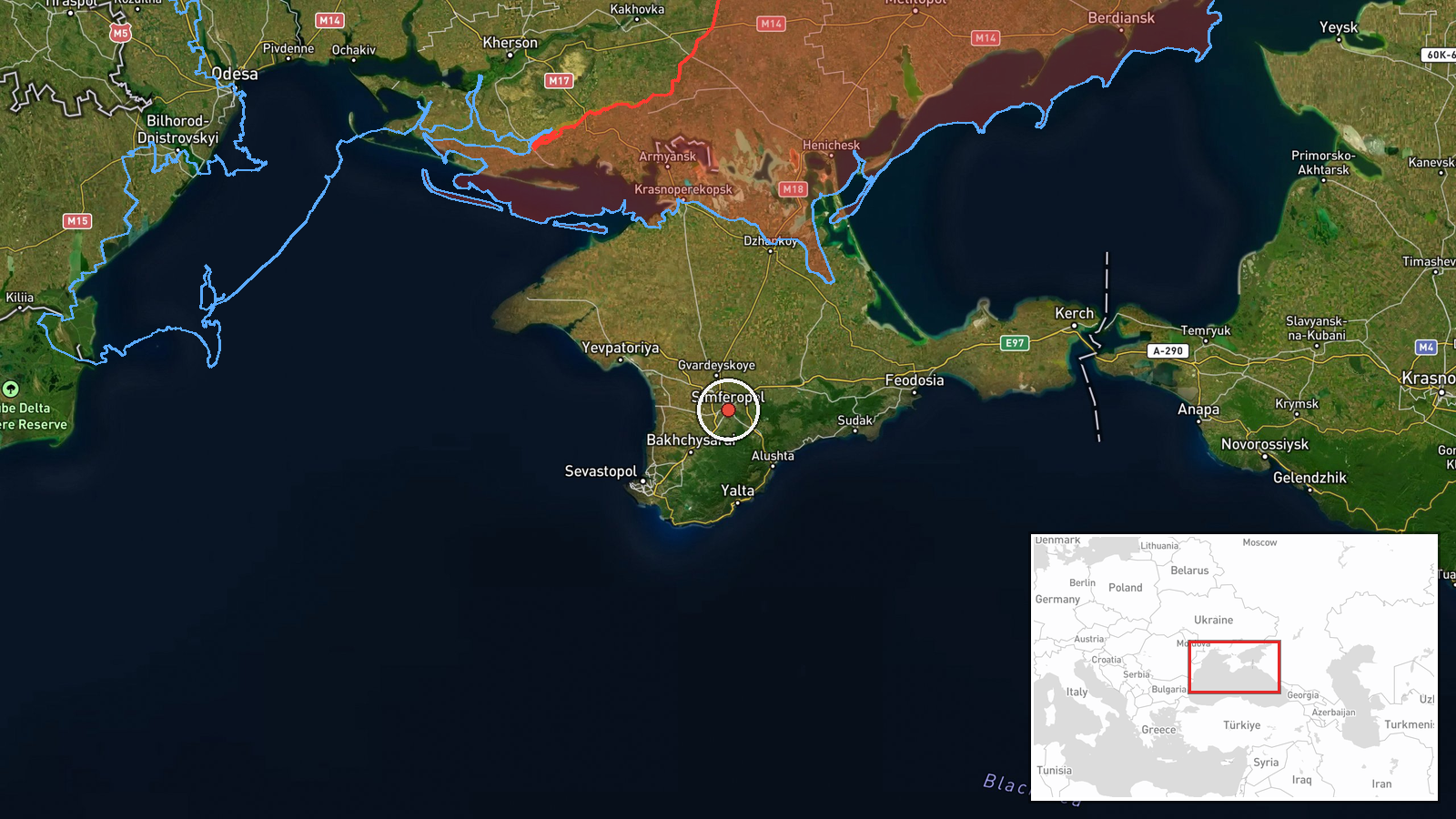 Crimea, Ukraine — Combat Aircraft location map
