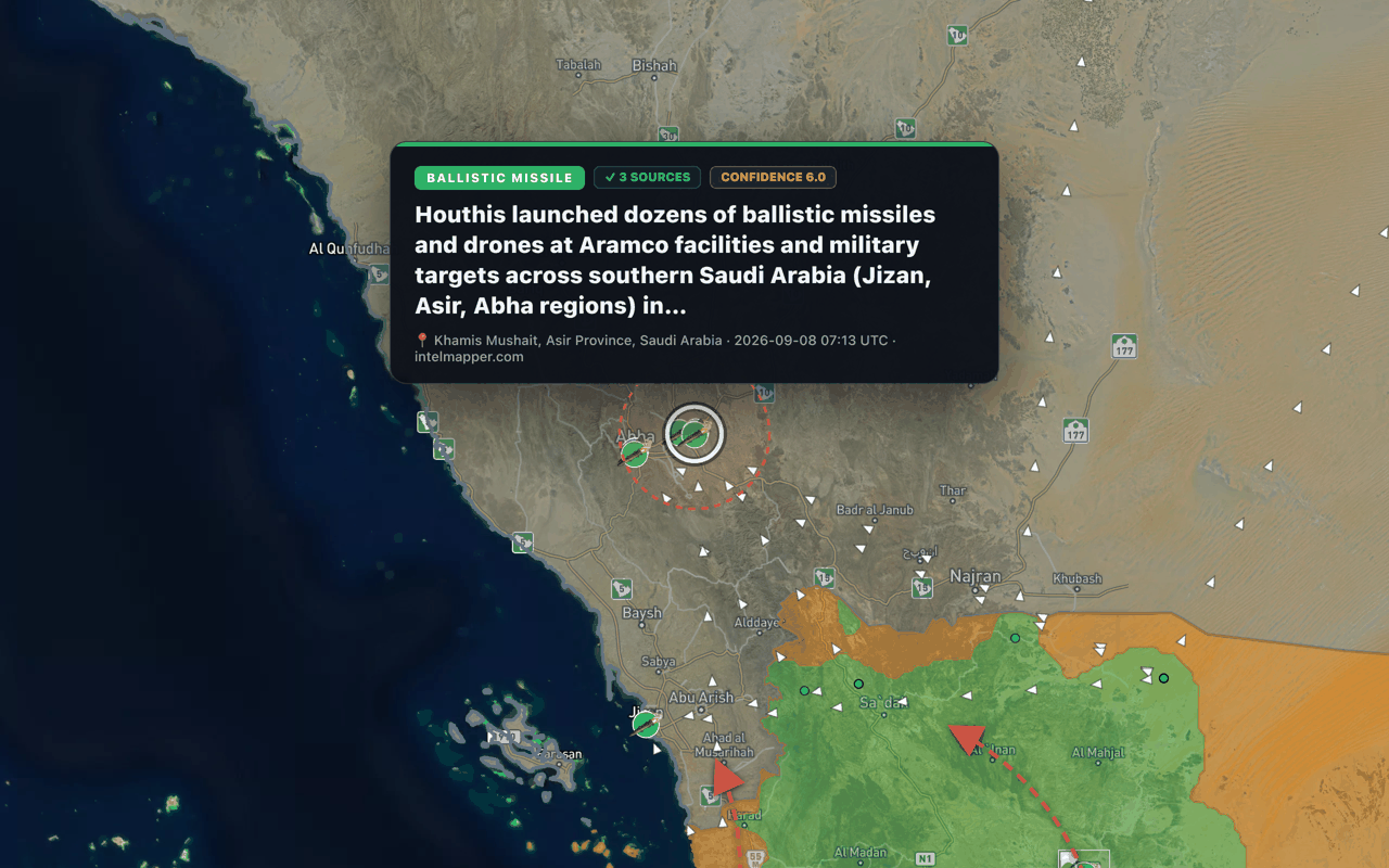 Khamis Mushait, Asir Province, Saudi Arabia — annotated map